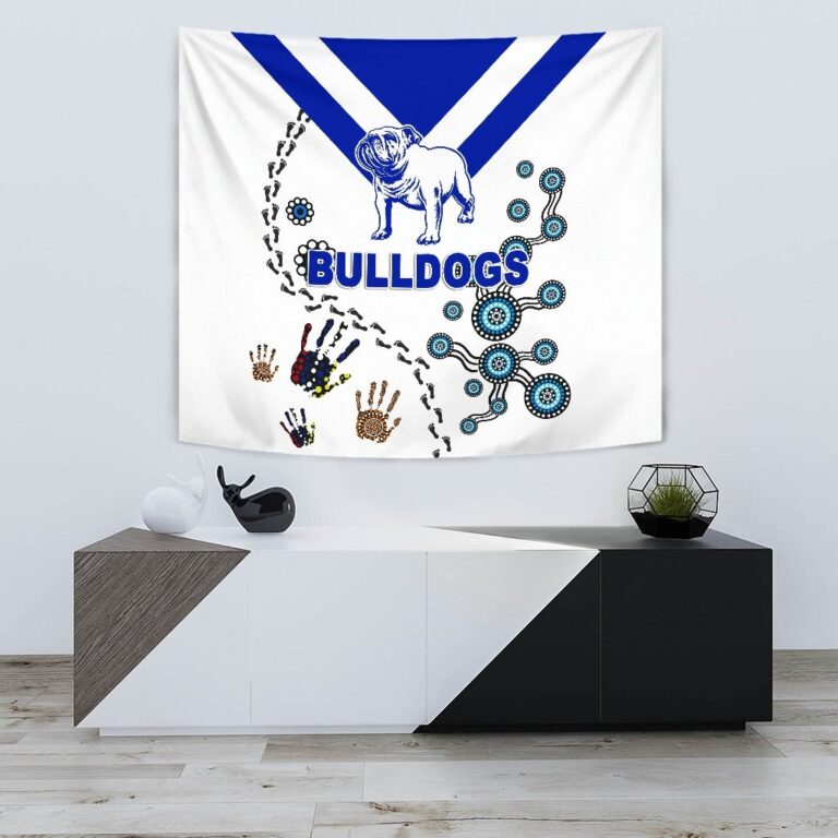 National Rugby League store - Loyal fans of Canterbury Bankstown Bulldogs's Wall Tapestry:vintage National Rugby League suit,uniform,apparel,shirts,merch,hoodie,jackets,shorts,sweatshirt,outfits,clothes