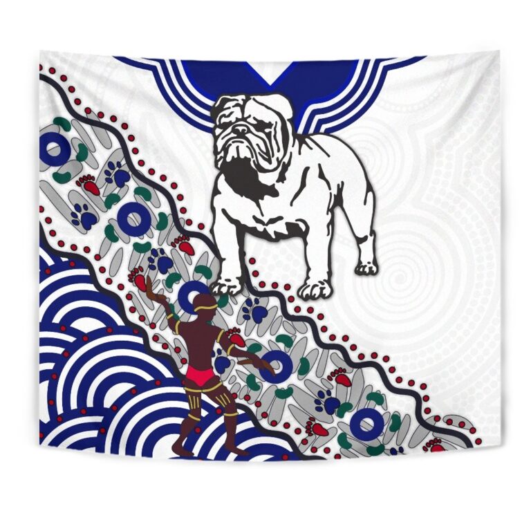 National Rugby League store - Loyal fans of Canterbury Bankstown Bulldogs's Wall Tapestry:vintage National Rugby League suit,uniform,apparel,shirts,merch,hoodie,jackets,shorts,sweatshirt,outfits,clothes