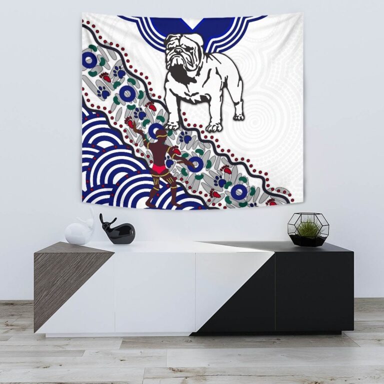 National Rugby League store - Loyal fans of Canterbury Bankstown Bulldogs's Wall Tapestry:vintage National Rugby League suit,uniform,apparel,shirts,merch,hoodie,jackets,shorts,sweatshirt,outfits,clothes