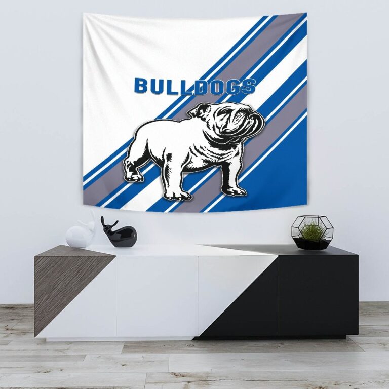National Rugby League store - Loyal fans of Canterbury Bankstown Bulldogs's Wall Tapestry:vintage National Rugby League suit,uniform,apparel,shirts,merch,hoodie,jackets,shorts,sweatshirt,outfits,clothes
