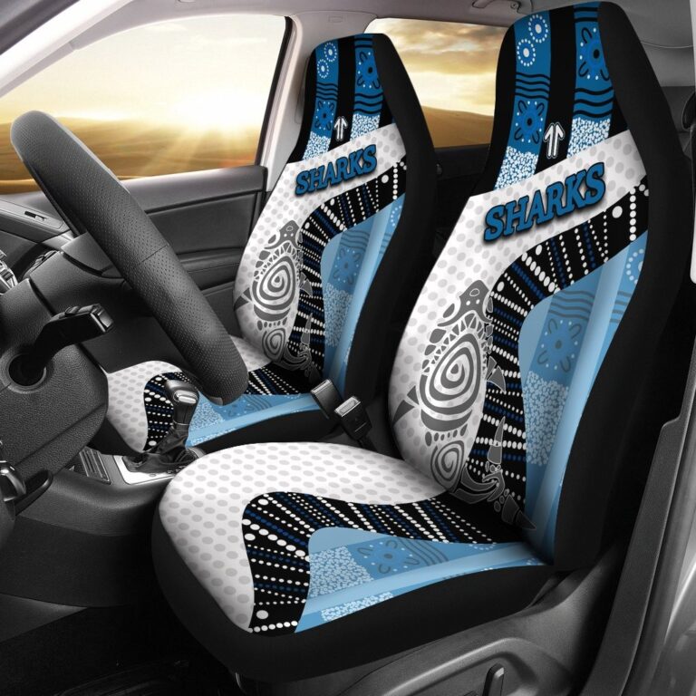 National Rugby League store - Loyal fans of Cronulla Sutherland Sharks's Set 2 Car Seat Cover:vintage National Rugby League suit,uniform,apparel,shirts,merch,hoodie,jackets,shorts,sweatshirt,outfits,clothes