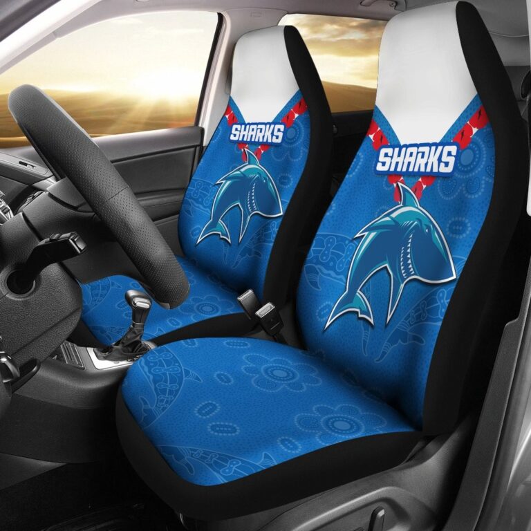National Rugby League store - Loyal fans of Cronulla Sutherland Sharks's Set 2 Car Seat Cover:vintage National Rugby League suit,uniform,apparel,shirts,merch,hoodie,jackets,shorts,sweatshirt,outfits,clothes