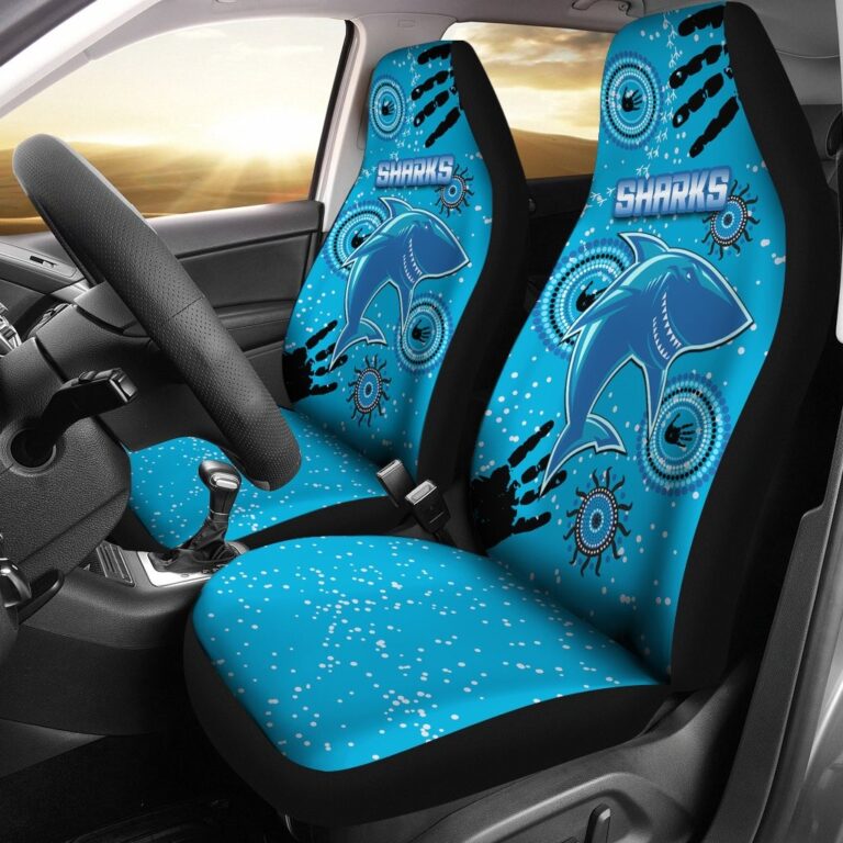 National Rugby League store - Loyal fans of Cronulla Sutherland Sharks's Set 2 Car Seat Cover:vintage National Rugby League suit,uniform,apparel,shirts,merch,hoodie,jackets,shorts,sweatshirt,outfits,clothes