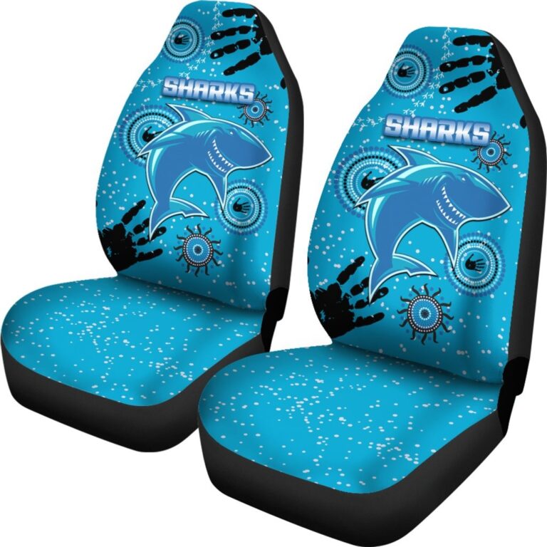 National Rugby League store - Loyal fans of Cronulla Sutherland Sharks's Set 2 Car Seat Cover:vintage National Rugby League suit,uniform,apparel,shirts,merch,hoodie,jackets,shorts,sweatshirt,outfits,clothes