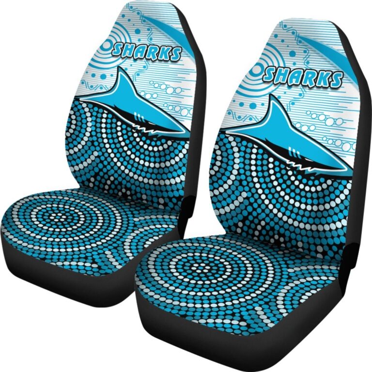 National Rugby League store - Loyal fans of Cronulla Sutherland Sharks's Set 2 Car Seat Cover:vintage National Rugby League suit,uniform,apparel,shirts,merch,hoodie,jackets,shorts,sweatshirt,outfits,clothes