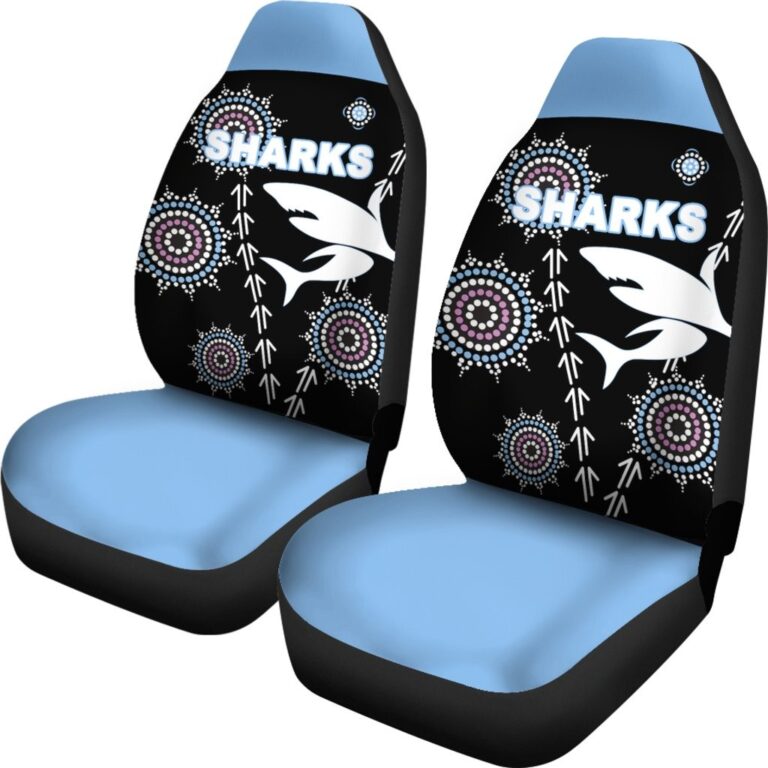 National Rugby League store - Loyal fans of Cronulla Sutherland Sharks's Set 2 Car Seat Cover:vintage National Rugby League suit,uniform,apparel,shirts,merch,hoodie,jackets,shorts,sweatshirt,outfits,clothes