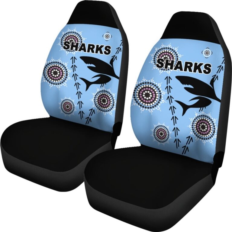 National Rugby League store - Loyal fans of Cronulla Sutherland Sharks's Set 2 Car Seat Cover:vintage National Rugby League suit,uniform,apparel,shirts,merch,hoodie,jackets,shorts,sweatshirt,outfits,clothes