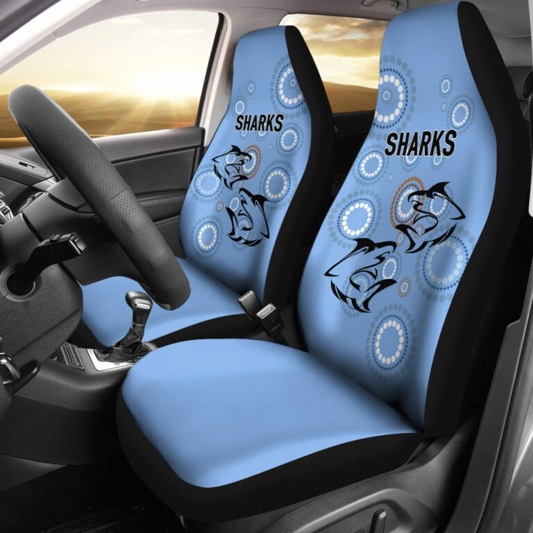 National Rugby League store - Loyal fans of Cronulla Sutherland Sharks's Set 2 Car Seat Cover:vintage National Rugby League suit,uniform,apparel,shirts,merch,hoodie,jackets,shorts,sweatshirt,outfits,clothes