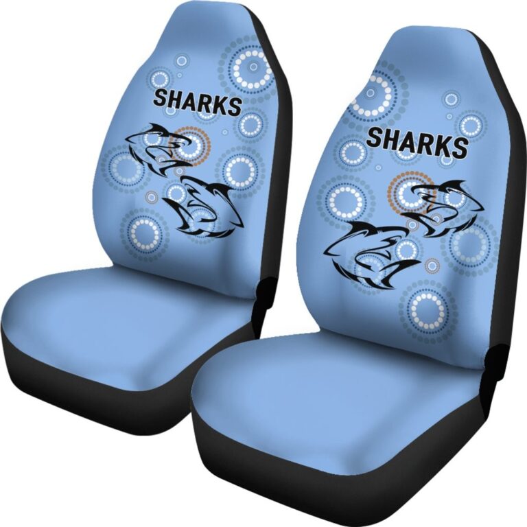 National Rugby League store - Loyal fans of Cronulla Sutherland Sharks's Set 2 Car Seat Cover:vintage National Rugby League suit,uniform,apparel,shirts,merch,hoodie,jackets,shorts,sweatshirt,outfits,clothes