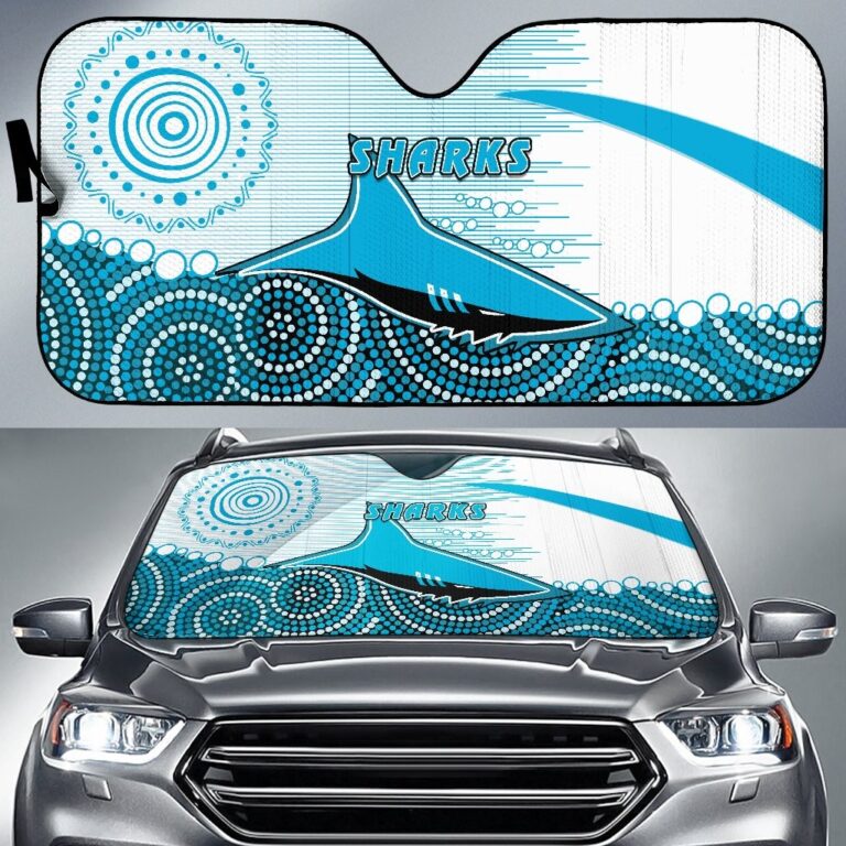 National Rugby League store - Loyal fans of Cronulla Sutherland Sharks's Auto Sun Shades:vintage National Rugby League suit,uniform,apparel,shirts,merch,hoodie,jackets,shorts,sweatshirt,outfits,clothes