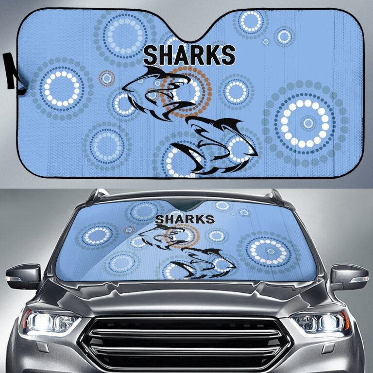 National Rugby League store - Loyal fans of Cronulla Sutherland Sharks's Auto Sun Shades:vintage National Rugby League suit,uniform,apparel,shirts,merch,hoodie,jackets,shorts,sweatshirt,outfits,clothes