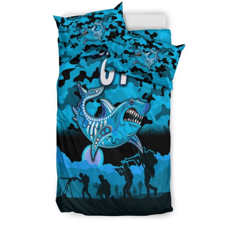 National Rugby League store - Loyal fans of Cronulla Sutherland Sharks's Bedding Duvet Cover + 1/2 Pillow Cases:vintage National Rugby League suit,uniform,apparel,shirts,merch,hoodie,jackets,shorts,sweatshirt,outfits,clothes