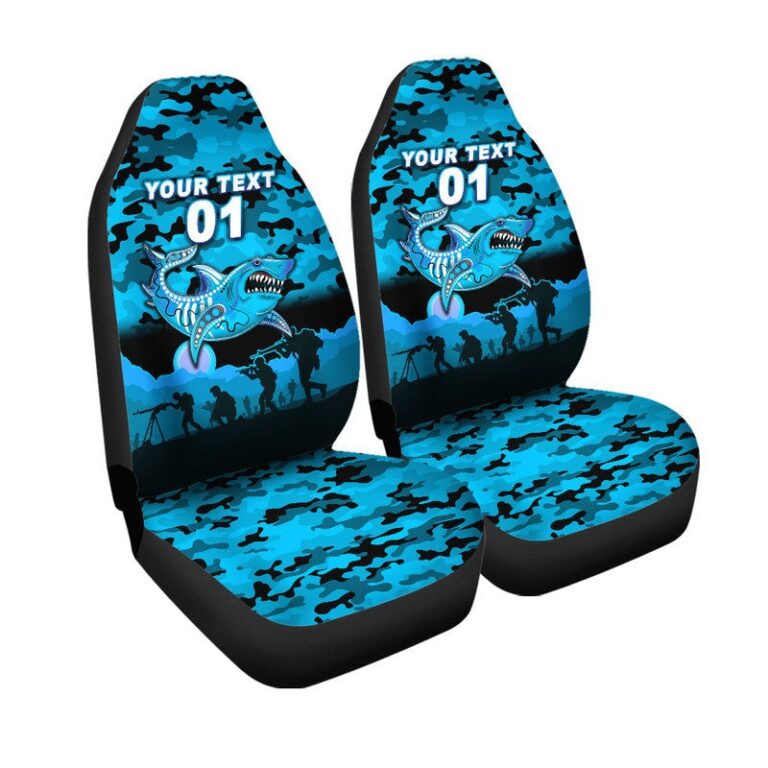 National Rugby League store - Loyal fans of Cronulla Sutherland Sharks's Set 2 Car Seat Cover:vintage National Rugby League suit,uniform,apparel,shirts,merch,hoodie,jackets,shorts,sweatshirt,outfits,clothes