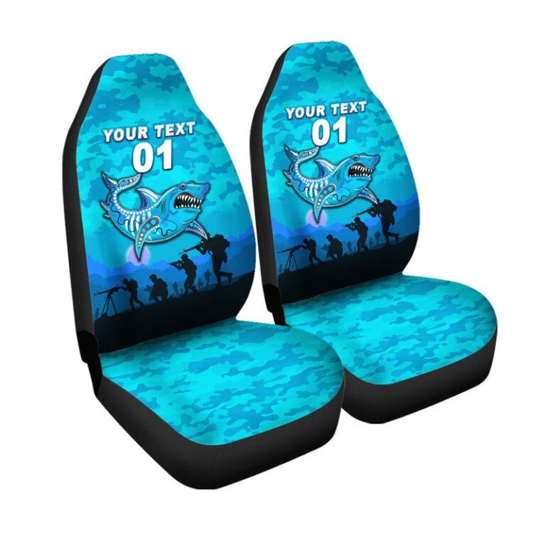 National Rugby League store - Loyal fans of Cronulla Sutherland Sharks's Set 2 Car Seat Cover:vintage National Rugby League suit,uniform,apparel,shirts,merch,hoodie,jackets,shorts,sweatshirt,outfits,clothes