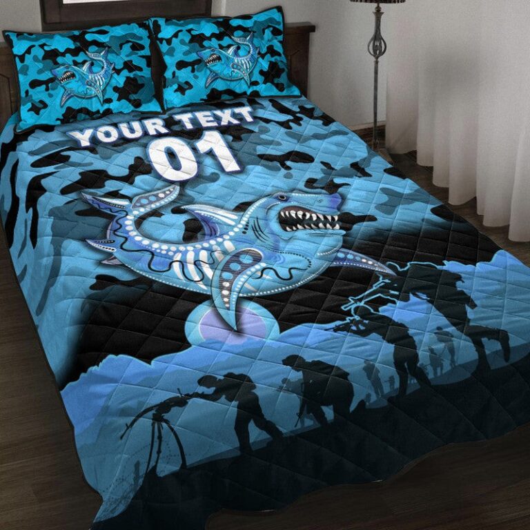 National Rugby League store - Loyal fans of Cronulla Sutherland Sharks's Quilt + 1/2 Pillow Cases:vintage National Rugby League suit,uniform,apparel,shirts,merch,hoodie,jackets,shorts,sweatshirt,outfits,clothes