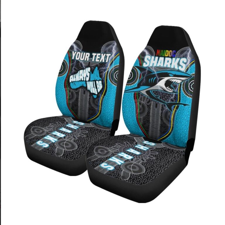 National Rugby League store - Loyal fans of Cronulla Sutherland Sharks's Set 2 Car Seat Cover:vintage National Rugby League suit,uniform,apparel,shirts,merch,hoodie,jackets,shorts,sweatshirt,outfits,clothes
