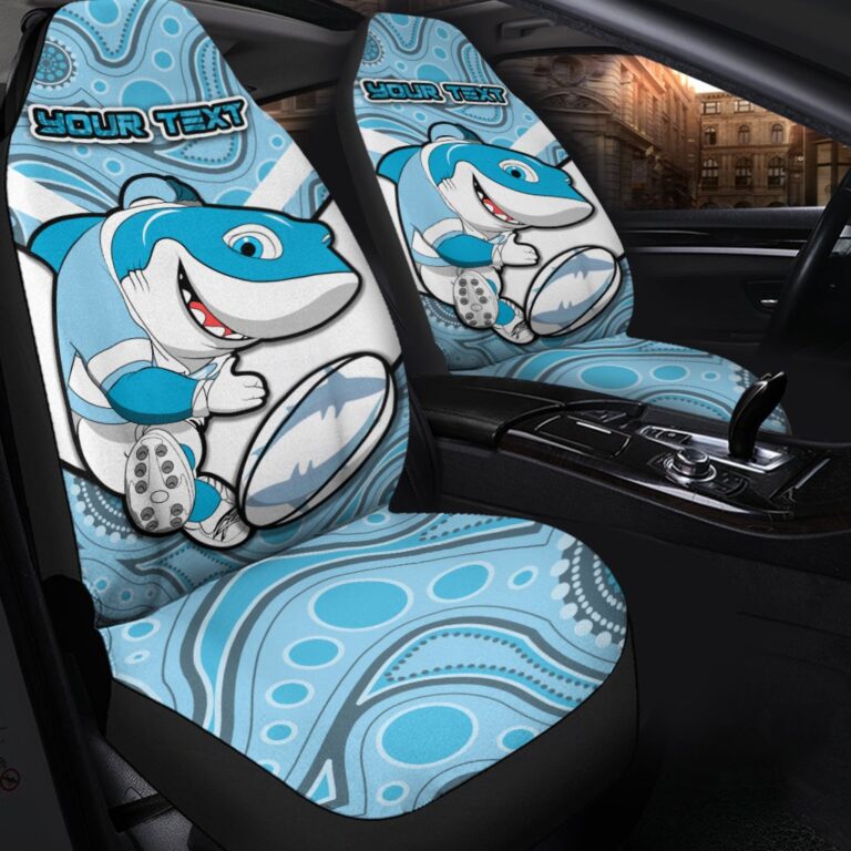 National Rugby League store - Loyal fans of Cronulla Sutherland Sharks's Set 2 Car Seat Cover:vintage National Rugby League suit,uniform,apparel,shirts,merch,hoodie,jackets,shorts,sweatshirt,outfits,clothes