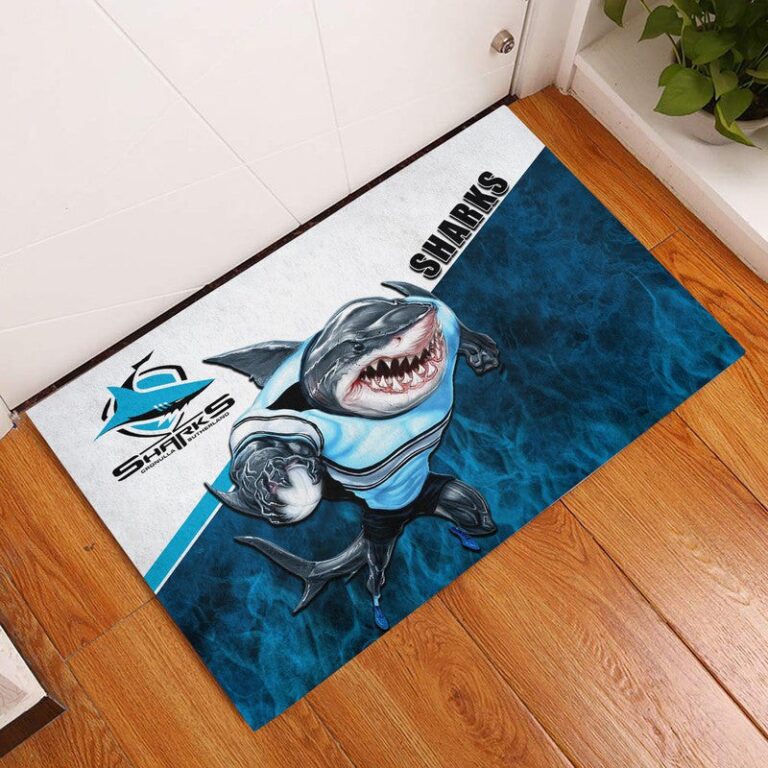National Rugby League store - Loyal fans of Cronulla Sutherland Sharks's Doormat:vintage National Rugby League suit,uniform,apparel,shirts,merch,hoodie,jackets,shorts,sweatshirt,outfits,clothes