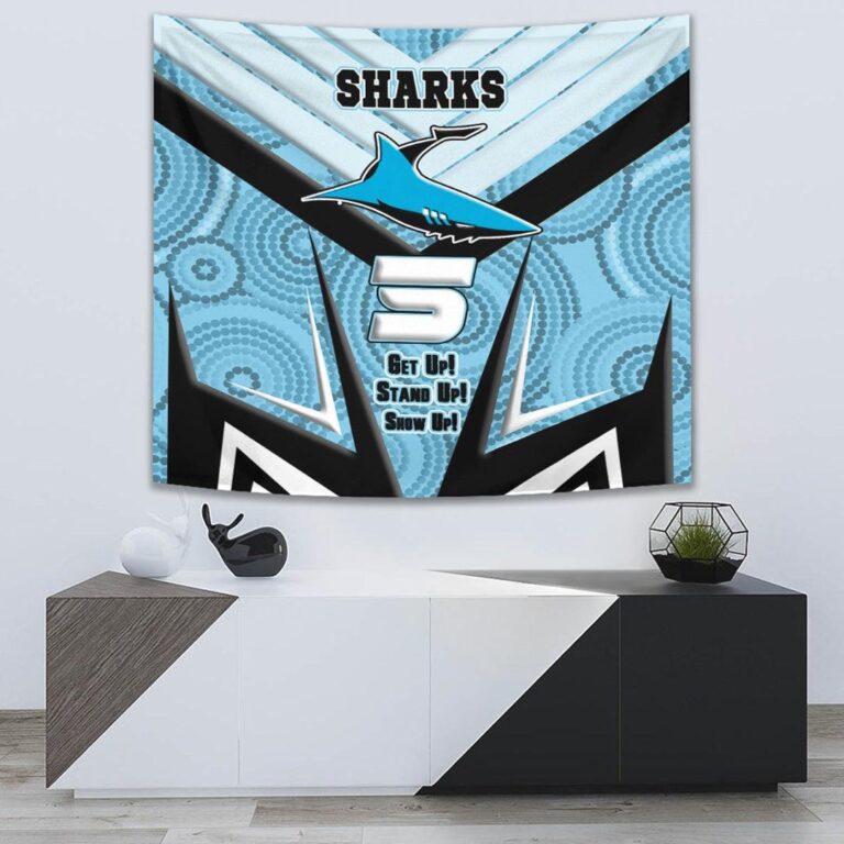 National Rugby League store - Loyal fans of Cronulla Sutherland Sharks's Wall Tapestry:vintage National Rugby League suit,uniform,apparel,shirts,merch,hoodie,jackets,shorts,sweatshirt,outfits,clothes