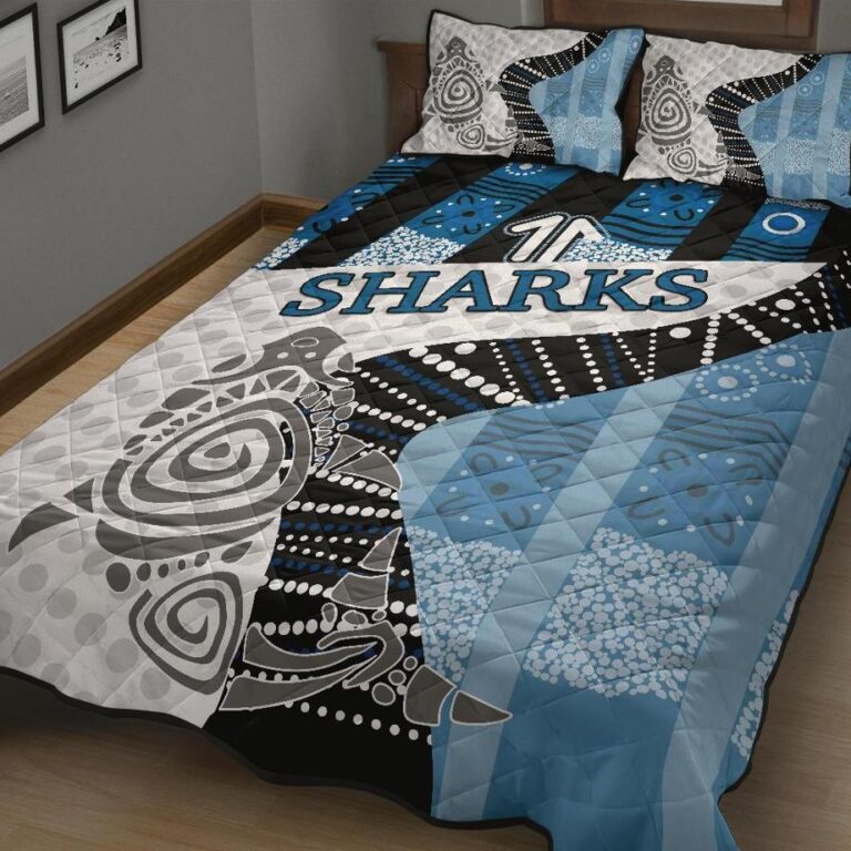 National Rugby League store - Loyal fans of Cronulla Sutherland Sharks's Quilt + 1/2 Pillow Cases:vintage National Rugby League suit,uniform,apparel,shirts,merch,hoodie,jackets,shorts,sweatshirt,outfits,clothes