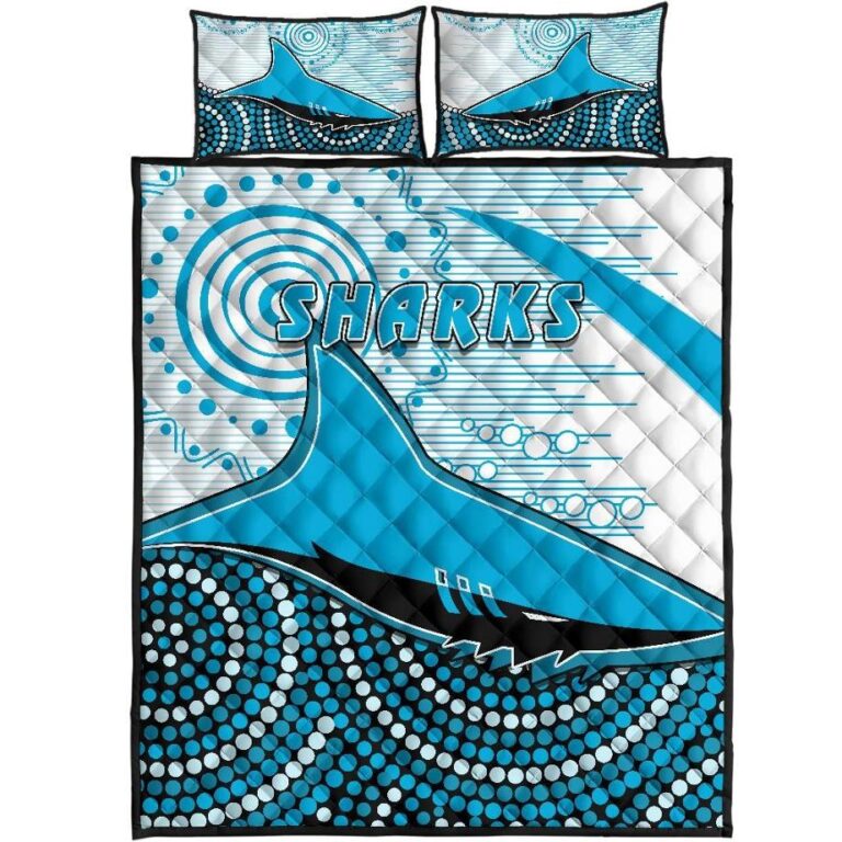 National Rugby League store - Loyal fans of Cronulla Sutherland Sharks's Quilt + 1/2 Pillow Cases:vintage National Rugby League suit,uniform,apparel,shirts,merch,hoodie,jackets,shorts,sweatshirt,outfits,clothes