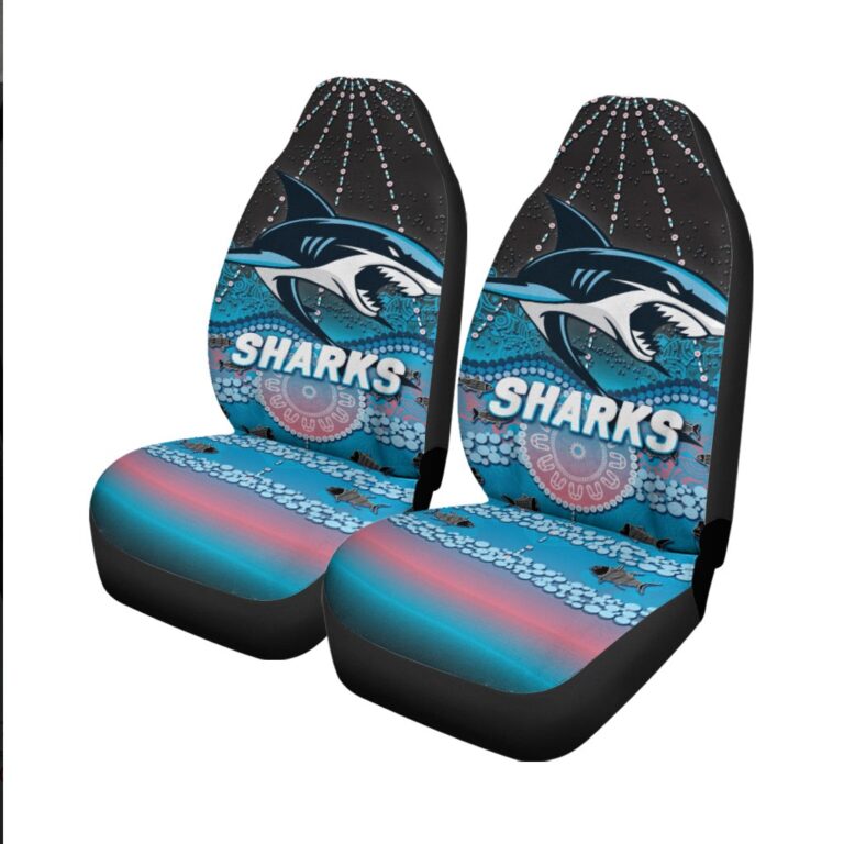 National Rugby League store - Loyal fans of Cronulla Sutherland Sharks's Set 2 Car Seat Cover:vintage National Rugby League suit,uniform,apparel,shirts,merch,hoodie,jackets,shorts,sweatshirt,outfits,clothes