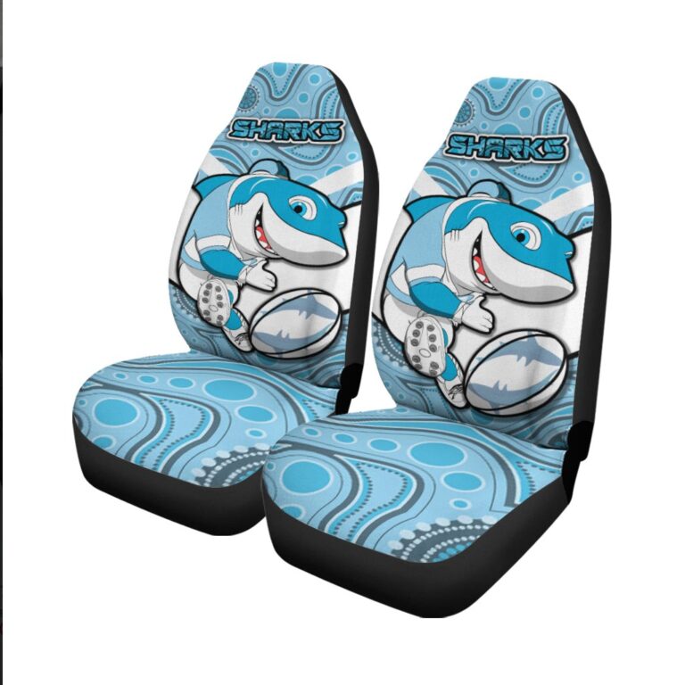 National Rugby League store - Loyal fans of Cronulla Sutherland Sharks's Set 2 Car Seat Cover:vintage National Rugby League suit,uniform,apparel,shirts,merch,hoodie,jackets,shorts,sweatshirt,outfits,clothes