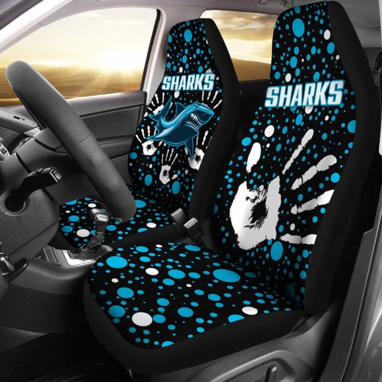 National Rugby League store - Loyal fans of Cronulla Sutherland Sharks's Set 2 Car Seat Cover:vintage National Rugby League suit,uniform,apparel,shirts,merch,hoodie,jackets,shorts,sweatshirt,outfits,clothes
