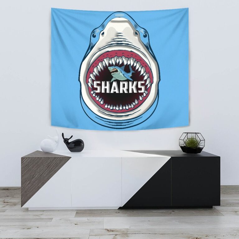 National Rugby League store - Loyal fans of Cronulla Sutherland Sharks's Wall Tapestry:vintage National Rugby League suit,uniform,apparel,shirts,merch,hoodie,jackets,shorts,sweatshirt,outfits,clothes