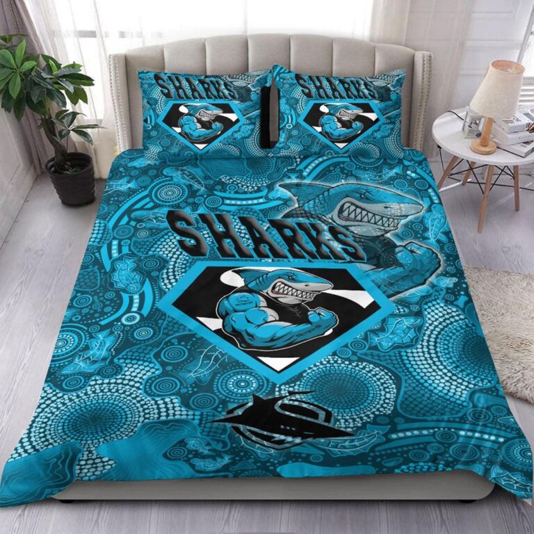 National Rugby League store - Loyal fans of Cronulla Sutherland Sharks's Bedding Duvet Cover + 1/2 Pillow Cases:vintage National Rugby League suit,uniform,apparel,shirts,merch,hoodie,jackets,shorts,sweatshirt,outfits,clothes