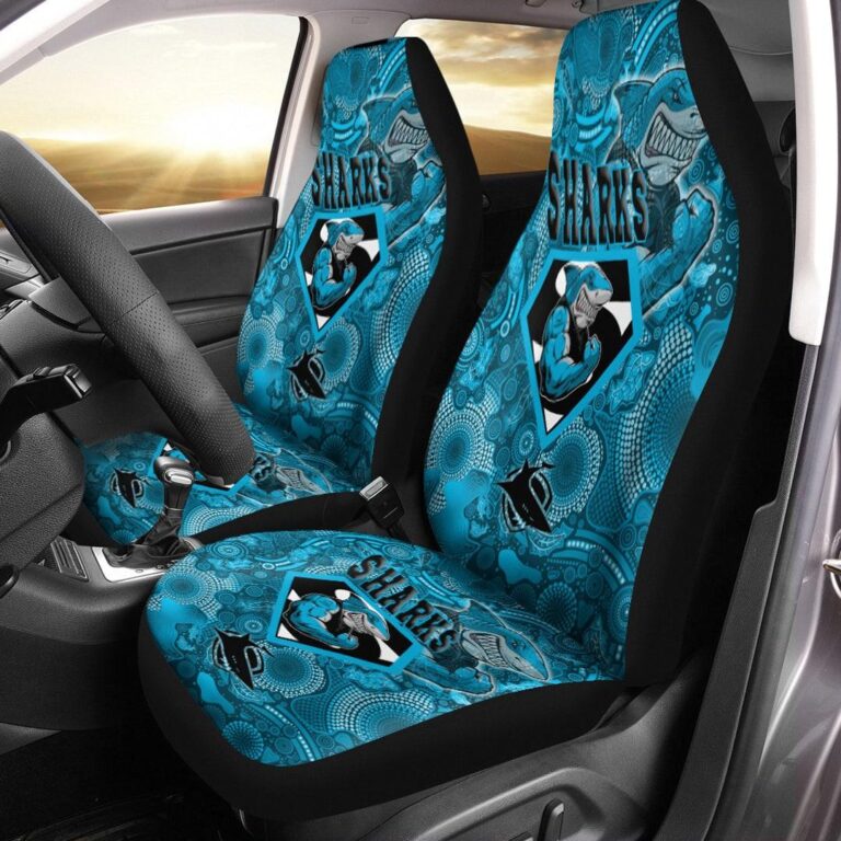 National Rugby League store - Loyal fans of Cronulla Sutherland Sharks's Set 2 Car Seat Cover:vintage National Rugby League suit,uniform,apparel,shirts,merch,hoodie,jackets,shorts,sweatshirt,outfits,clothes
