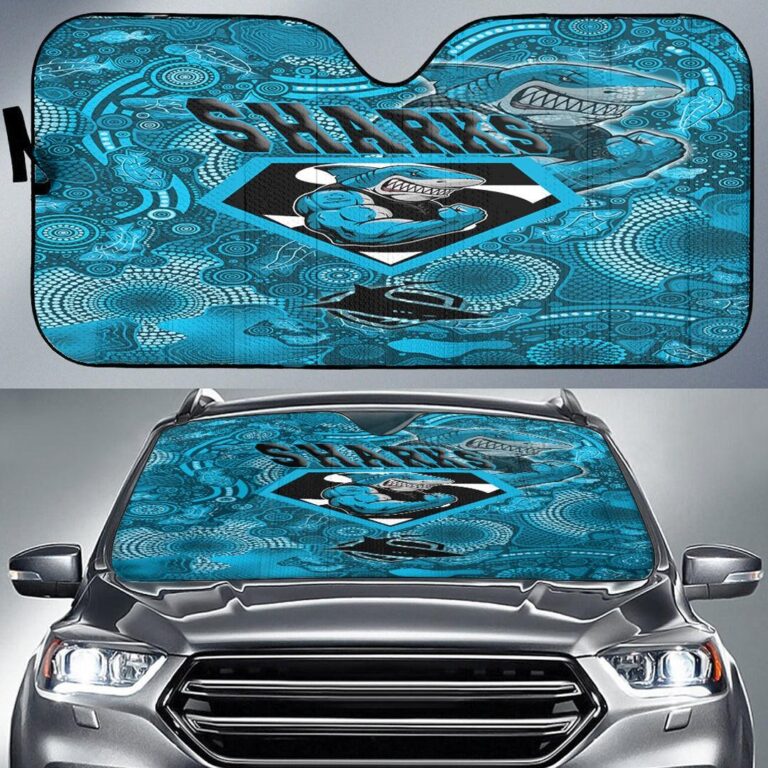 National Rugby League store - Loyal fans of Cronulla Sutherland Sharks's Auto Sun Shades:vintage National Rugby League suit,uniform,apparel,shirts,merch,hoodie,jackets,shorts,sweatshirt,outfits,clothes