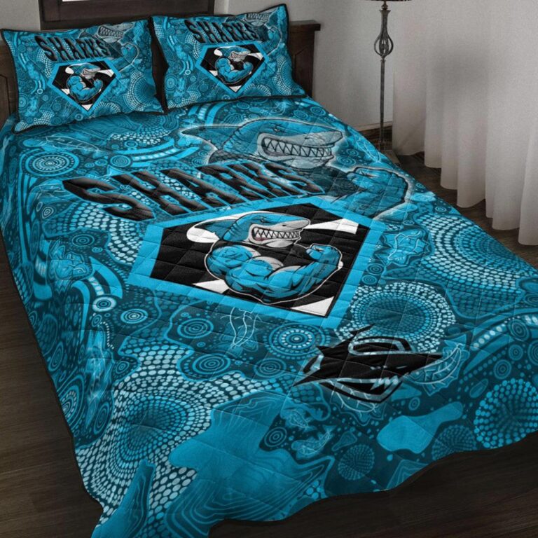 National Rugby League store - Loyal fans of Cronulla Sutherland Sharks's Quilt + 1/2 Pillow Cases:vintage National Rugby League suit,uniform,apparel,shirts,merch,hoodie,jackets,shorts,sweatshirt,outfits,clothes