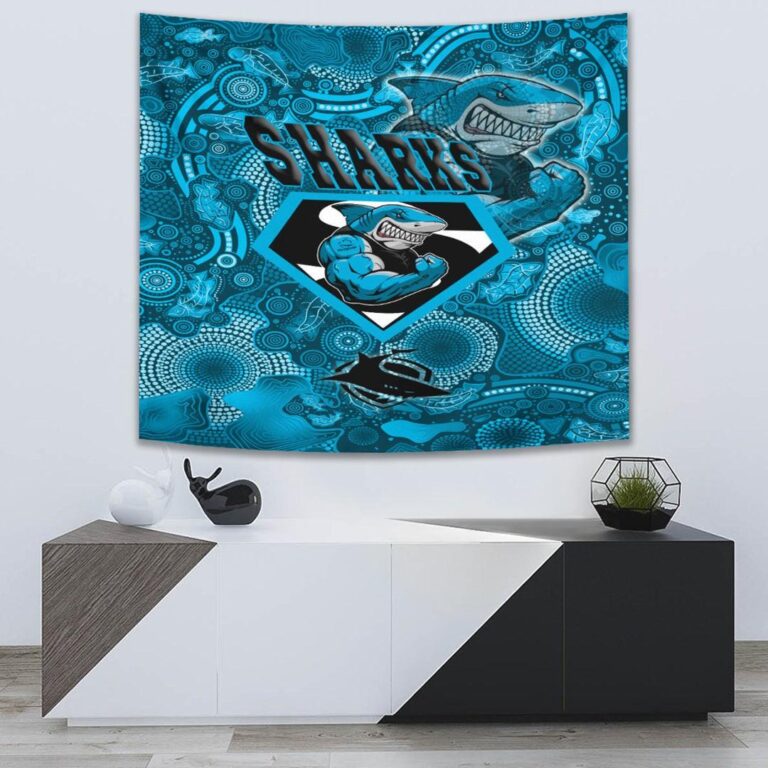 National Rugby League store - Loyal fans of Cronulla Sutherland Sharks's Wall Tapestry:vintage National Rugby League suit,uniform,apparel,shirts,merch,hoodie,jackets,shorts,sweatshirt,outfits,clothes