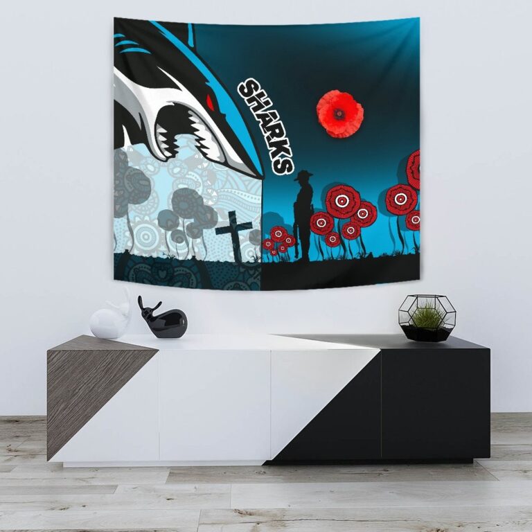 National Rugby League store - Loyal fans of Cronulla Sutherland Sharks's Wall Tapestry:vintage National Rugby League suit,uniform,apparel,shirts,merch,hoodie,jackets,shorts,sweatshirt,outfits,clothes