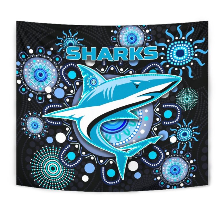 National Rugby League store - Loyal fans of Cronulla Sutherland Sharks's Wall Tapestry:vintage National Rugby League suit,uniform,apparel,shirts,merch,hoodie,jackets,shorts,sweatshirt,outfits,clothes