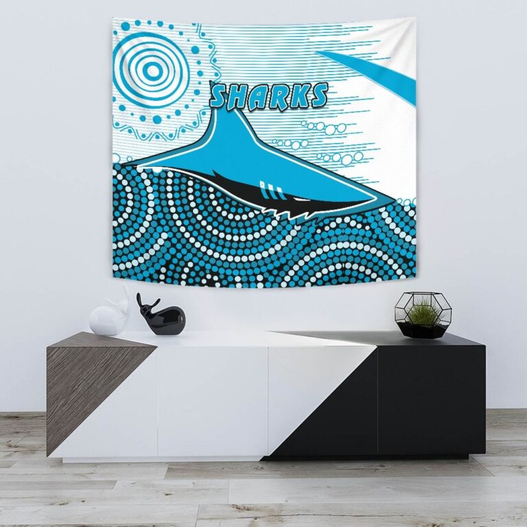 National Rugby League store - Loyal fans of Cronulla Sutherland Sharks's Wall Tapestry:vintage National Rugby League suit,uniform,apparel,shirts,merch,hoodie,jackets,shorts,sweatshirt,outfits,clothes