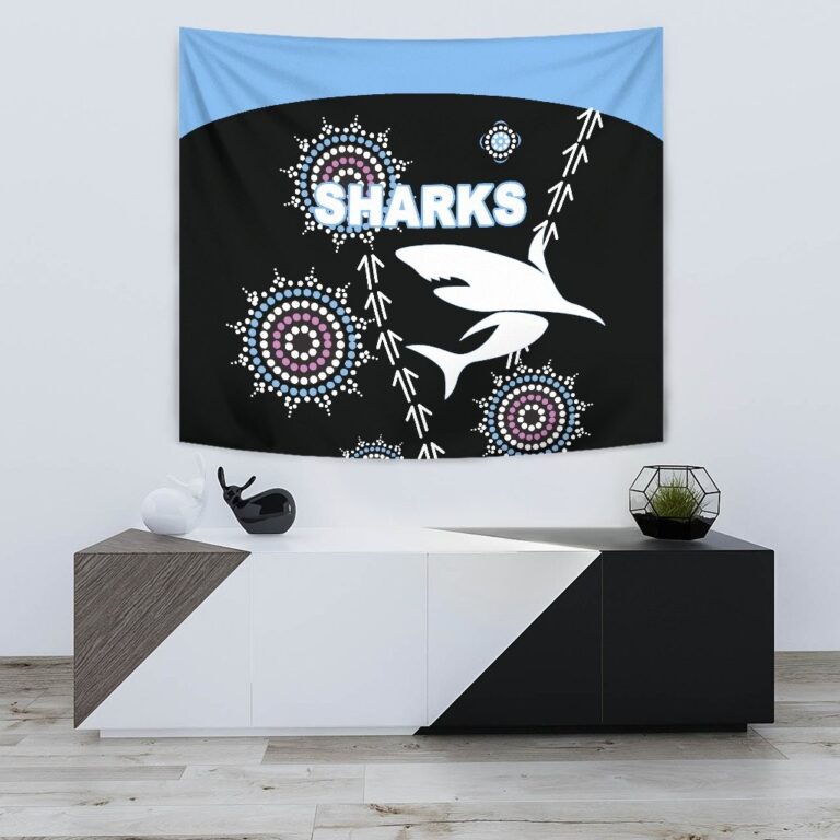 National Rugby League store - Loyal fans of Cronulla Sutherland Sharks's Wall Tapestry:vintage National Rugby League suit,uniform,apparel,shirts,merch,hoodie,jackets,shorts,sweatshirt,outfits,clothes
