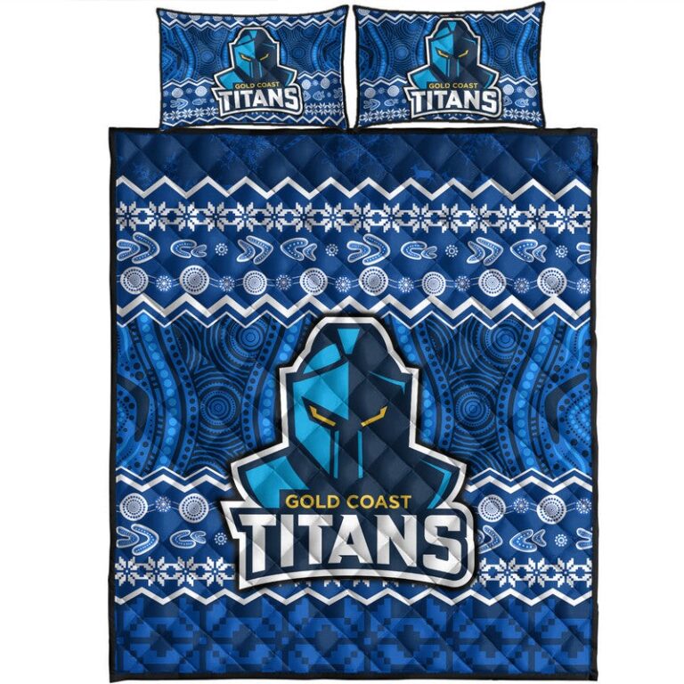 National Rugby League store - Loyal fans of Gold Coast Titans's Quilt + 1/2 Pillow Cases:vintage National Rugby League suit,uniform,apparel,shirts,merch,hoodie,jackets,shorts,sweatshirt,outfits,clothes