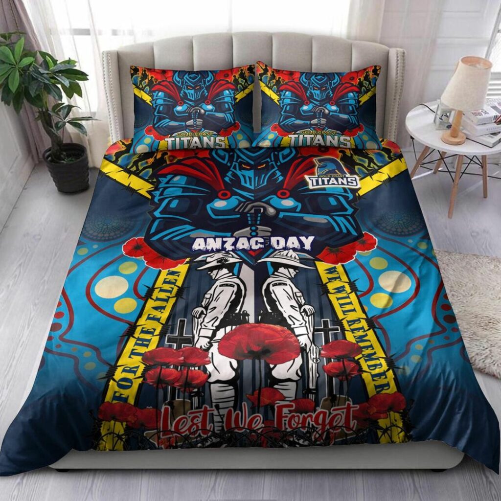National Rugby League store - Loyal fans of Gold Coast Titans's Bedding Duvet Cover + 1/2 Pillow Cases:vintage National Rugby League suit,uniform,apparel,shirts,merch,hoodie,jackets,shorts,sweatshirt,outfits,clothes