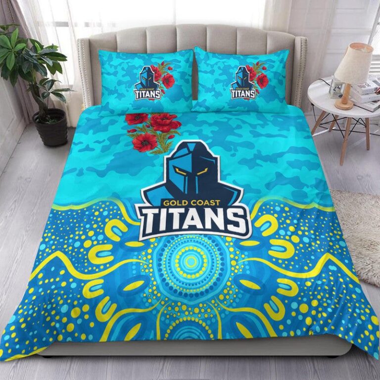National Rugby League store - Loyal fans of Gold Coast Titans's Bedding Duvet Cover + 1/2 Pillow Cases:vintage National Rugby League suit,uniform,apparel,shirts,merch,hoodie,jackets,shorts,sweatshirt,outfits,clothes