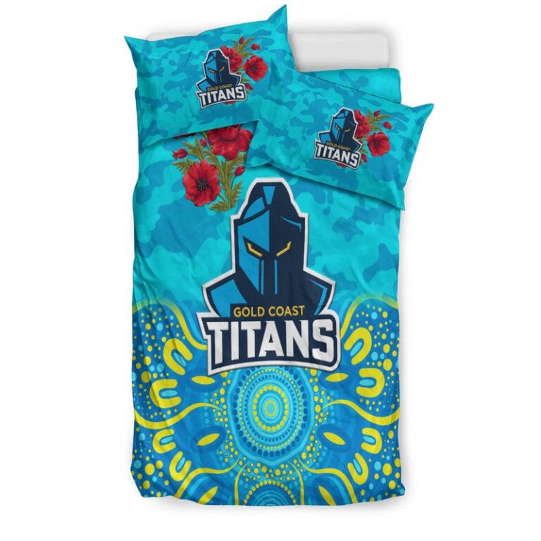 National Rugby League store - Loyal fans of Gold Coast Titans's Bedding Duvet Cover + 1/2 Pillow Cases:vintage National Rugby League suit,uniform,apparel,shirts,merch,hoodie,jackets,shorts,sweatshirt,outfits,clothes
