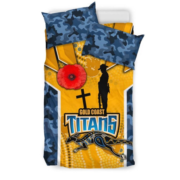 National Rugby League store - Loyal fans of Gold Coast Titans's Bedding Duvet Cover + 1/2 Pillow Cases:vintage National Rugby League suit,uniform,apparel,shirts,merch,hoodie,jackets,shorts,sweatshirt,outfits,clothes
