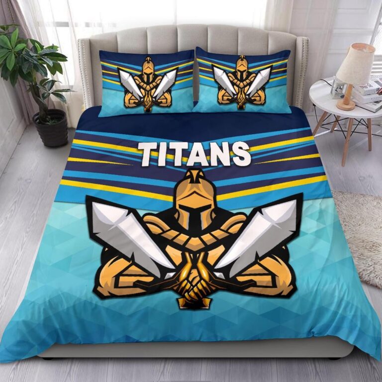 National Rugby League store - Loyal fans of Gold Coast Titans's Bedding Duvet Cover + 1/2 Pillow Cases:vintage National Rugby League suit,uniform,apparel,shirts,merch,hoodie,jackets,shorts,sweatshirt,outfits,clothes