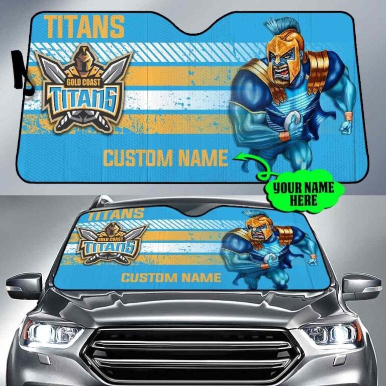 National Rugby League store - Loyal fans of Gold Coast Titans's Auto Sun Shades:vintage National Rugby League suit,uniform,apparel,shirts,merch,hoodie,jackets,shorts,sweatshirt,outfits,clothes