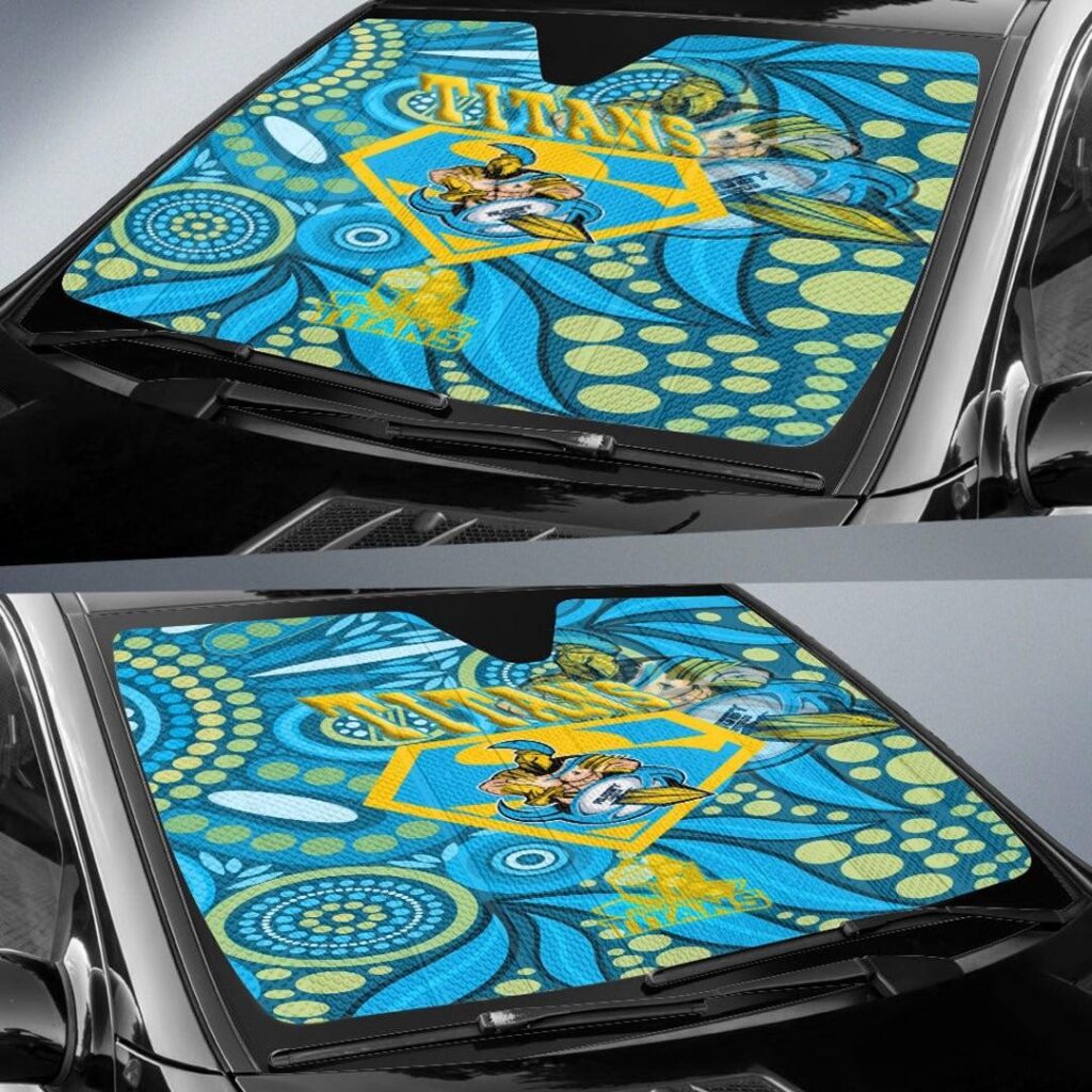 National Rugby League store - Loyal fans of Gold Coast Titans's Auto Sun Shades:vintage National Rugby League suit,uniform,apparel,shirts,merch,hoodie,jackets,shorts,sweatshirt,outfits,clothes