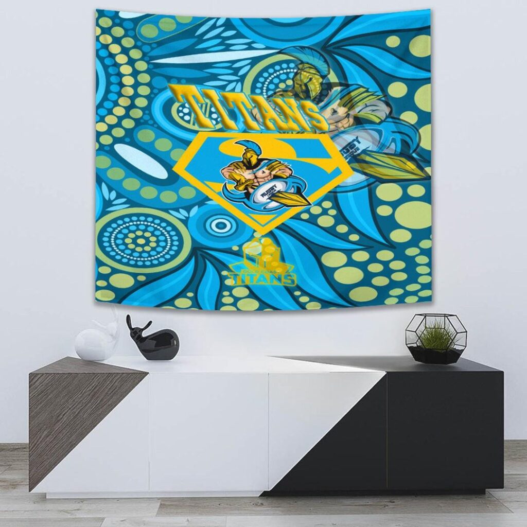 National Rugby League store - Loyal fans of Gold Coast Titans's Wall Tapestry:vintage National Rugby League suit,uniform,apparel,shirts,merch,hoodie,jackets,shorts,sweatshirt,outfits,clothes