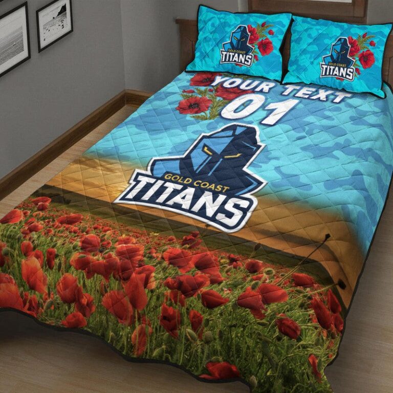 National Rugby League store - Loyal fans of Gold Coast Titans's Quilt + 1/2 Pillow Cases:vintage National Rugby League suit,uniform,apparel,shirts,merch,hoodie,jackets,shorts,sweatshirt,outfits,clothes