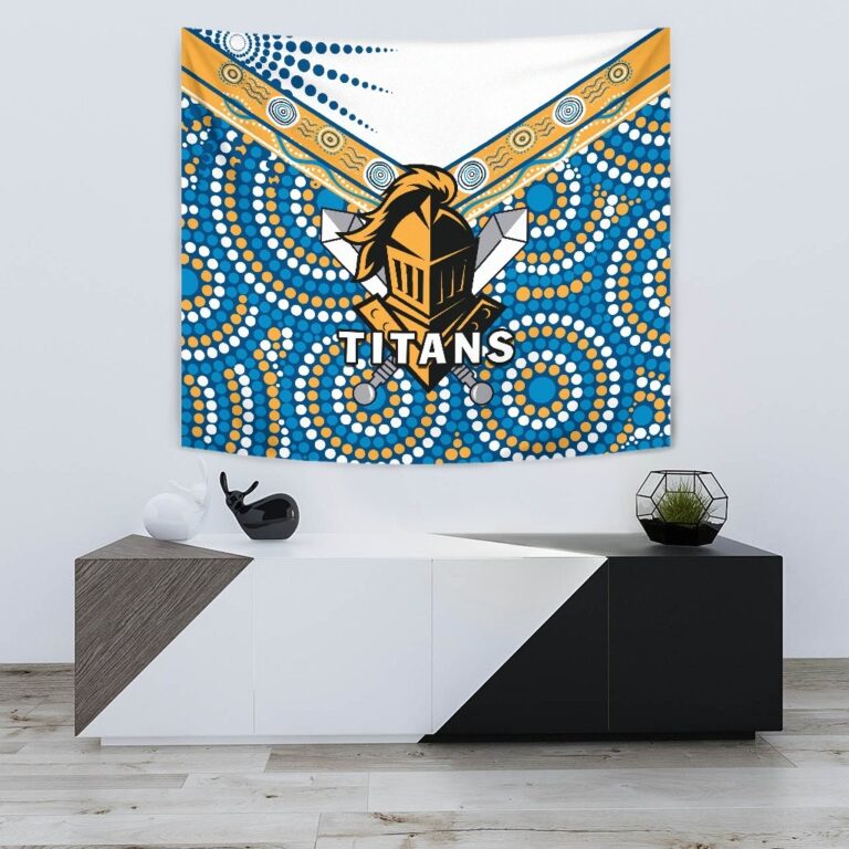 National Rugby League store - Loyal fans of Gold Coast Titans's Wall Tapestry:vintage National Rugby League suit,uniform,apparel,shirts,merch,hoodie,jackets,shorts,sweatshirt,outfits,clothes