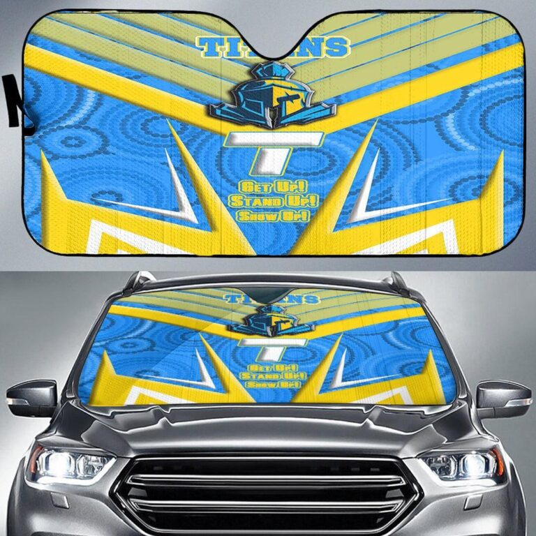 National Rugby League store - Loyal fans of Gold Coast Titans's Auto Sun Shades:vintage National Rugby League suit,uniform,apparel,shirts,merch,hoodie,jackets,shorts,sweatshirt,outfits,clothes